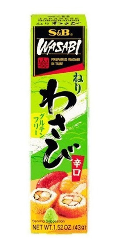 S&b Wasabi En Tubo Hot Gluten Free 43g