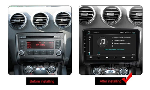 Imagen 2 de 2 de Marco Adaptador Para Audi Tt Para Estereo 9'' Mrau015n Din