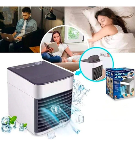 Mini Enfriador Portátil Aire Acondicionado Frio Color Blanco