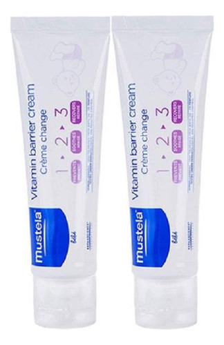 Kit 2 Tubos Mustela Creme Vitaminado 123 Assaduras 110g