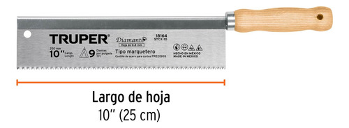 Serrucho Para Marquetería 10 , 9 Dpp, Truper 18164
