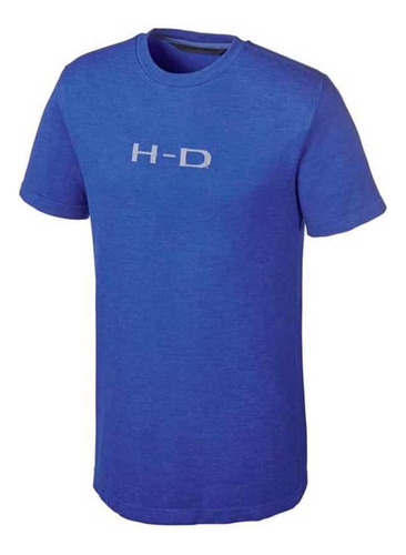 Camiseta De Fibra Sintetica Masculino Azul Nv