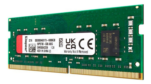 Memoria Ram Notebook Kingston 4gb Ddr4-sodimm 2666mhz 1.2 V