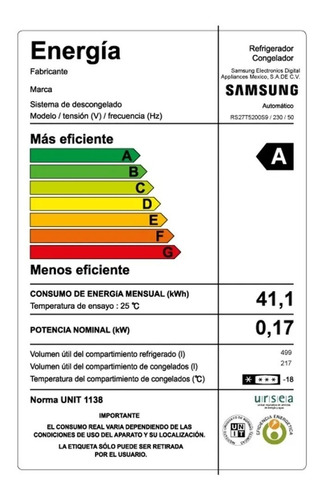 Imagen 13 de 13 de Heladeras Side By Side Inverter Frio Seco Samsung Rs27t Dimm