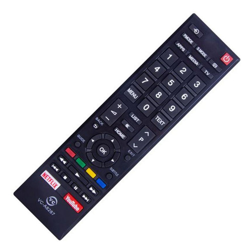 Controle Compativel Tv Led Toshiba Philco Vc-a8287