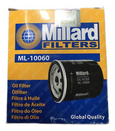 Filtro De Aceite Millard Ml-10060 Ford Fusión Motor V6 3.0l