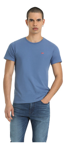 Polo Hombre Cuello Redondo Batwing Azul Levis 56809-0135