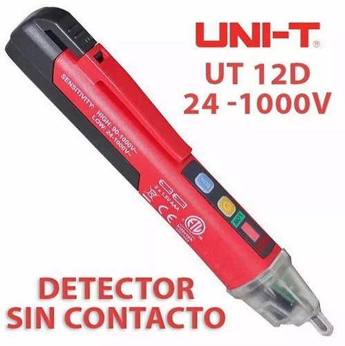 Detector De Voltaje Sin Contacto Uni-t Ut12d 24v-1000v