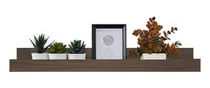 Comprar Repisa Estante Biblioteca Especiero Madera Pino 100cm Color Nogal