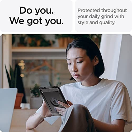 Imagen 4 de 7 de Funda Spigen Rugged Armor Para iPad Mini 6 Negro