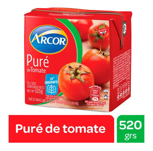 Pure De Tomate Arcor X 520 Gr