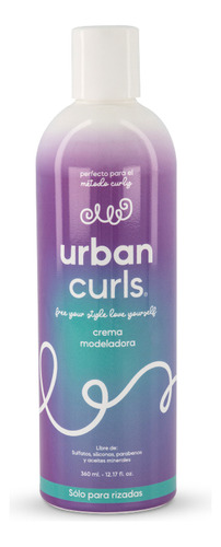 Crema Para Peinar Rizos Modeladora Cabello Urban Curls 360ml