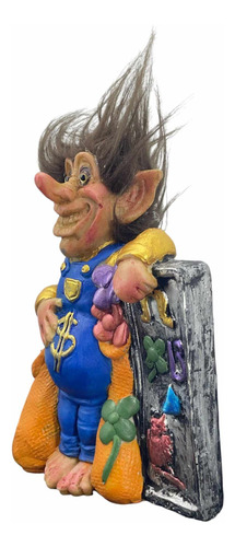 Troll Ven Dinero Talismán De Poder 25 Cm + Mini Troll