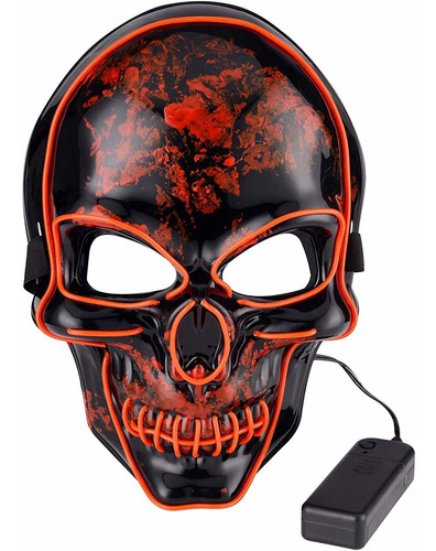 Halloween Led Skeletor Mask Light Up Mask Cosplay Led M...