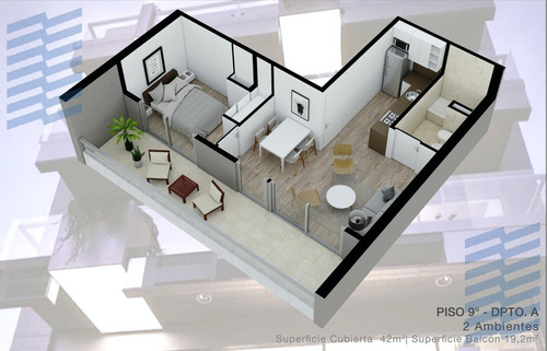 Imagen 25 de 28 de Departamento - Villa Devoto- Av San Martin 6369- Posesion Mayo 2022 8 Piso 2/3 Amb