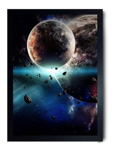 Quadro Decorativo Planetas Espaço Cideral