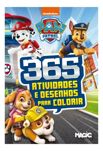 LIVRO INFANTIL 365 COLORIR ATIVIDADES CIRANDA CULTURAL PATRULHA CANINA