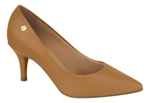 Scarpin Feminino Casual Vizzano Salto Fino Baixo Social Leve
