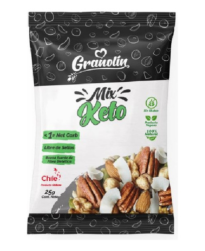 Keto Crunch Snack Mix Frutos Secos Granolin