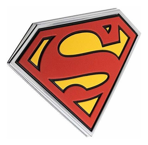 Insignia De Superman 3d Para Coche Con Logotipo Clásico (neg