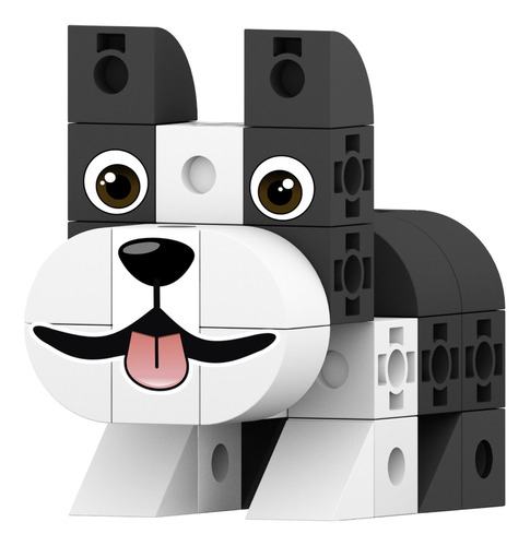 Pet Cubics Bloques De Construcción  Boston Terrier 42 Fichas