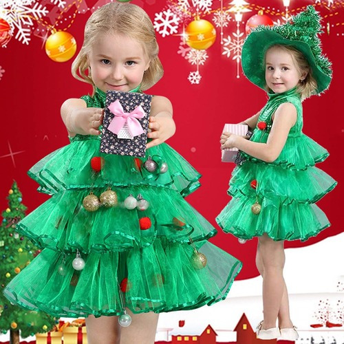 Vestido Arbol De Navidad Nina | MercadoLibre 📦