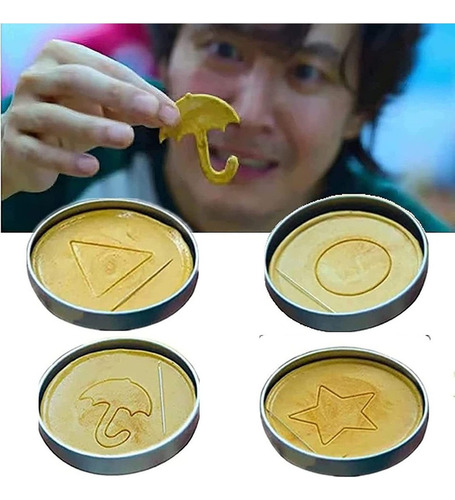 Set De Moldes De Caramelo Dalgona Con Caja De Calamar
