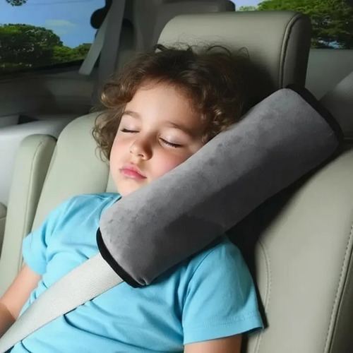 Almofada Protetor De Cinto Segurança Carro Infantil/adulto Cor Cinza