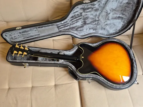 Guitarra Washburn Hb35 Semi Acústica Com Case Original