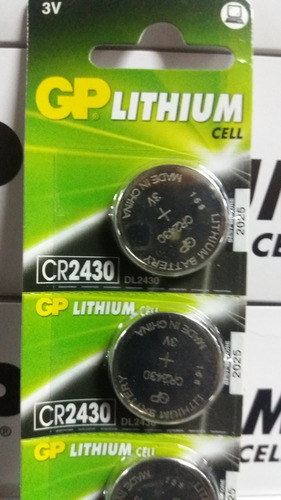 Pila Bateria 3v 300 Mah Cr2430 O Dl2430 Blisters 5 Unidades