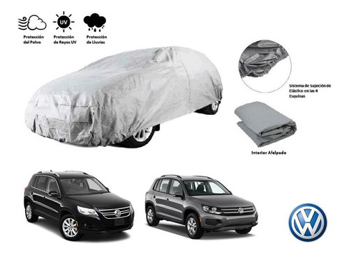 Protector C Broche Cubreauto Afelpada Vw Tiguan 2.0l 2011