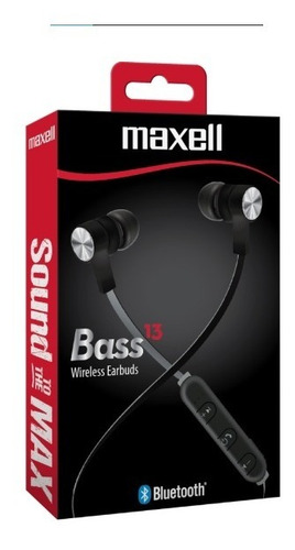 Audifono Bluetooth Maxell Bass13 E13-EB2 Color Negro