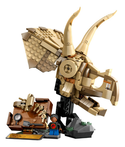 Lego Fósseis De Dinossauros: Caveira De Triceratops 76969