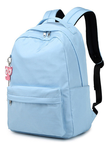 Mochila De Estudiante Impermeable De Color Sólido De Mod [u]