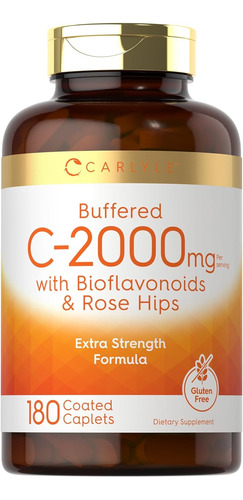 Vitamina C Tamponada 2000mg Con Bioflavonoides Hecho En Usa