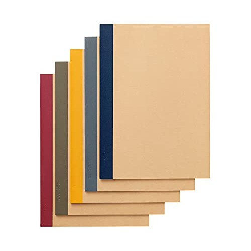 Conjunto De 5 Cuadernos De 30 Hojas, Rayados De Colores...