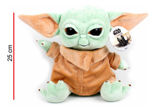 Imagen 3 de 4 de Baby Yoda Star Wars Peluche 25cm Phi Phi Toys En La Plata
