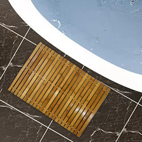 Para Alfombrilla De Baño De Madera De Bambú , Alfombrillas