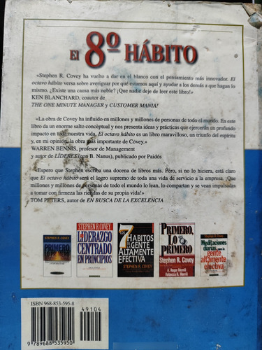 El Octavo Hábito. Stephen R. Covey (Usado)