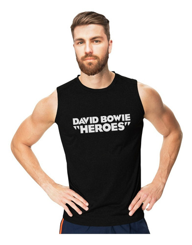 David Bowie Heroes Playera Sin Mangas Tank Top Gym Wp