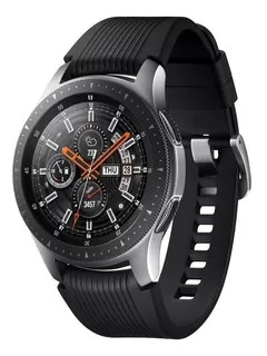 Samsung Galaxy Watch (Bluetooth) 1.3" caja 46mm de acero inoxidable silver, malla negra de silicona SM-R800