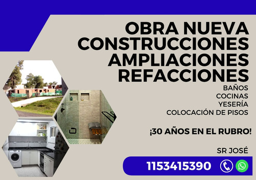Albañilería (obra Nueva - Construcciones - Refacciones)