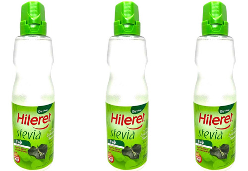 Pack X3 Endulzante Hileret Stevia Liquido 200 Ml