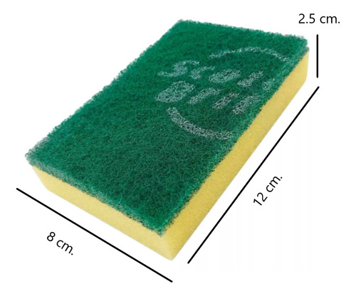 Fibra Verde Con Esponja P94 Scotch Brite 3m Drop
