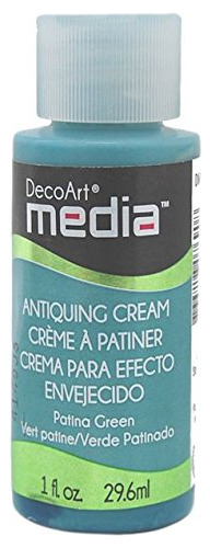 Deco Art Media Antiquing Cream 1 Onza Color Verde Patina