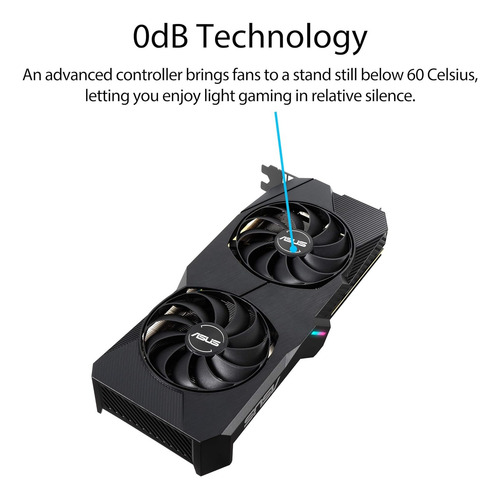 Asus Tarjeta Gráfica Para Juegos Dual Amd Radeon Rx 5600 Xt (Usado)