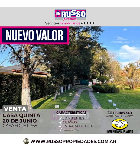 Venta Casa Quinta 6 Ambientes Barrio 20 De Junio