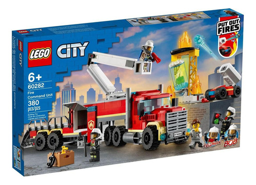 Lego City Unidade De Controle De Incêndios 380 Peças 60282