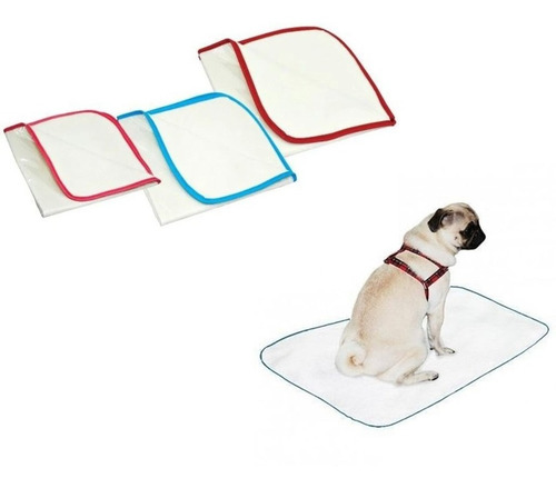 Imagem 8 de 8 de Kit 3 Tapetes Sanitário Lavável Cães Cachorro Xixi 60x50 P