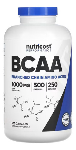 Nutricost Bcaa 2:1:1 500mg Aminoacidos 500 Caps Sfn